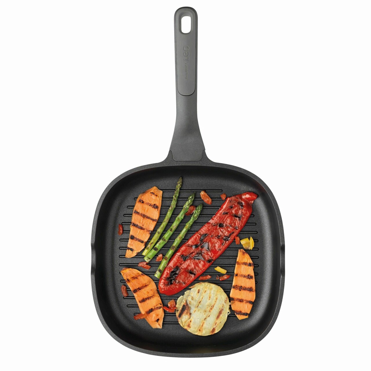 Tigaie grill BergHOFF, Leo Stone, 26 x 26 cm, 2.1 L, aluminiu turnat, invelis antiaderent - imagine 6